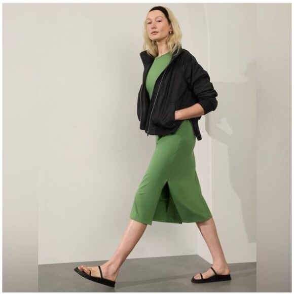 ATHLETA ESSENTIAL T-SHIRT MIDI DRESS SIZE S - Picture 3 of 11